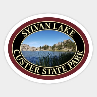 Sylvan Lake at Custer State Park in Custer, South Dakota Sticker